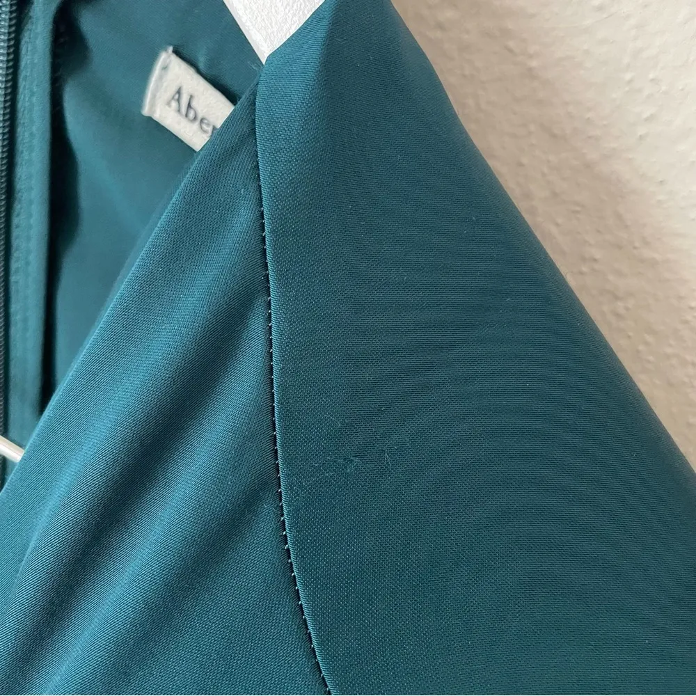 Abercrombie & Fitch Long-Sleeve Plunge Satin Dress - Image 6