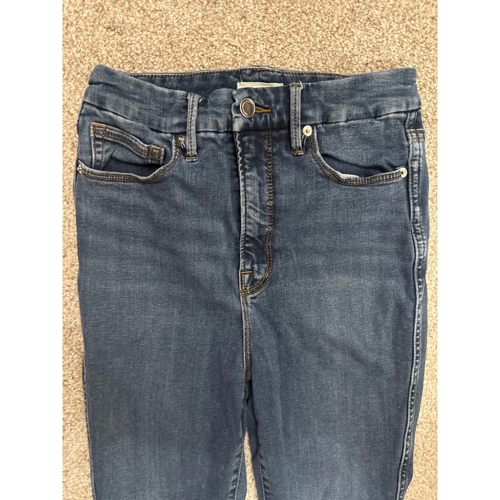 Good American Good Waist Indigo Skinny Jeans, 4/27 - Image 2