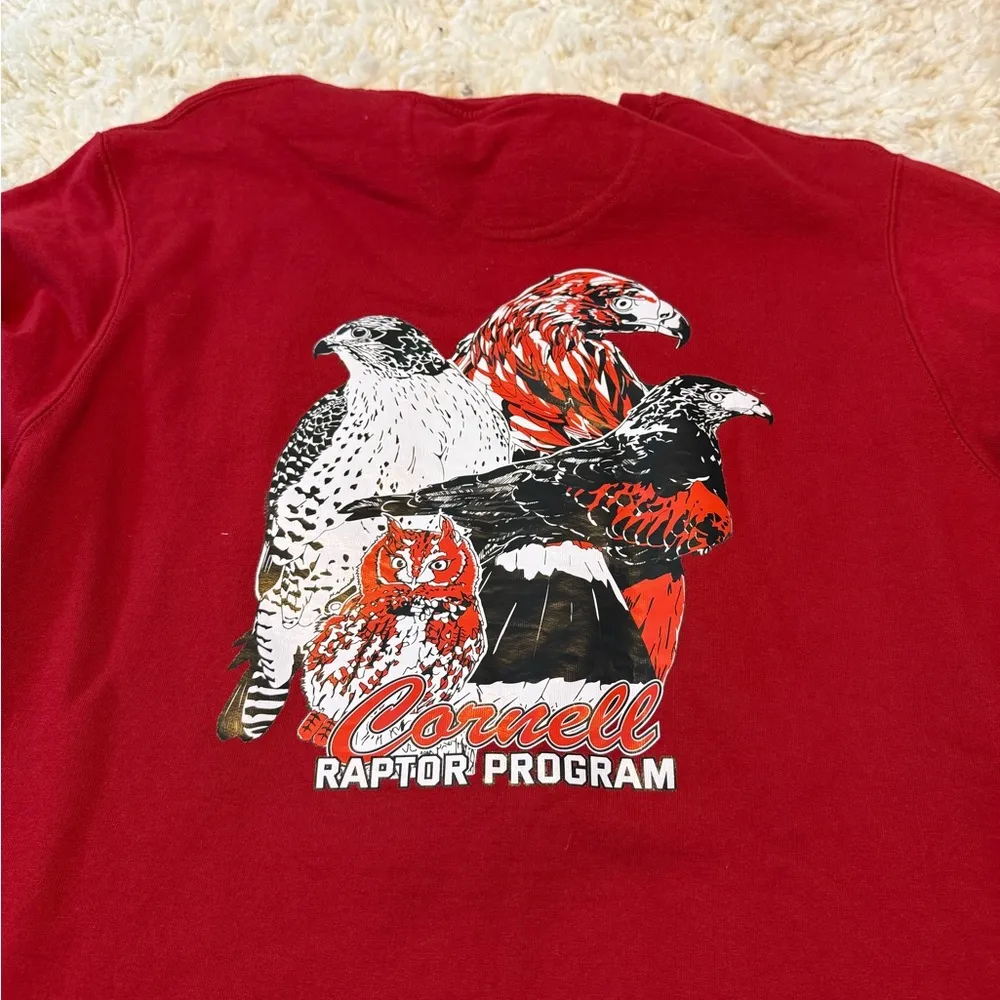 Cornell Red Raptor Sweatshirt Size M - Image 4