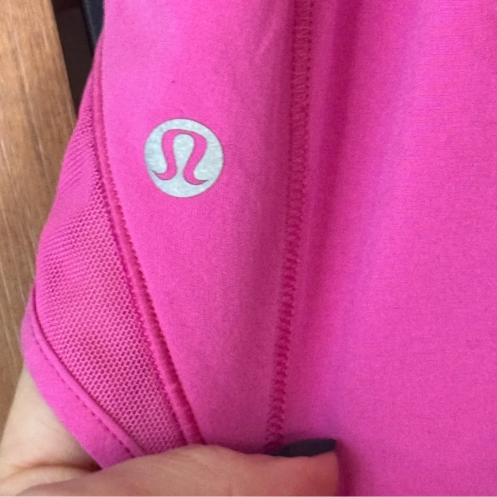 Lululemon Hotty Hot Shorts II 4" Pink Highlight neon mid-rise running workout - Image 7