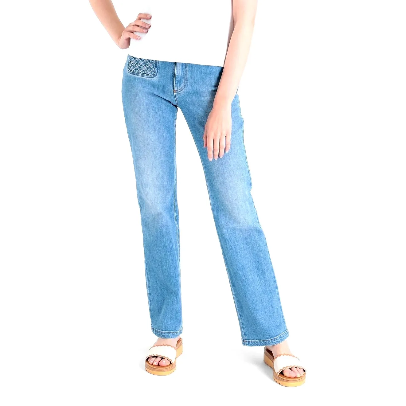 See By Chloe Robin Rickrack-Trim calfskin Leather Wedge Slides Size US 6 w box - Image 3