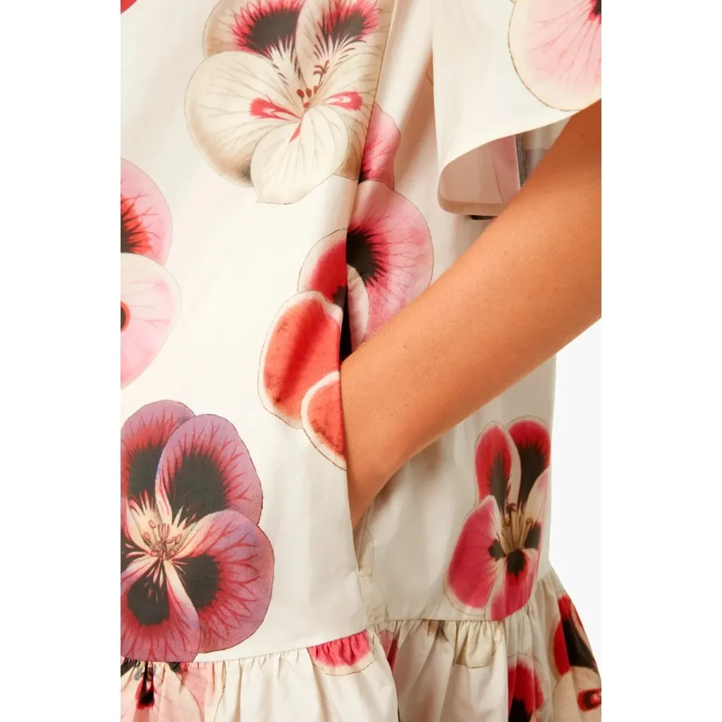 NWT La Double J Choux in Pansy Floral Cotton Mini Shirt Dress XL $760 - Image 13