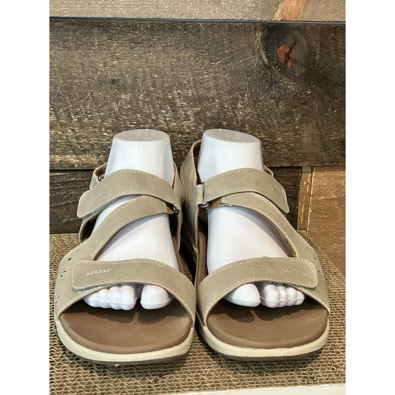 Cobb Hill by Rockport Tala Asymmetrical Washable Sandal Pewter *CJ0959 sz 9 med - Image 4