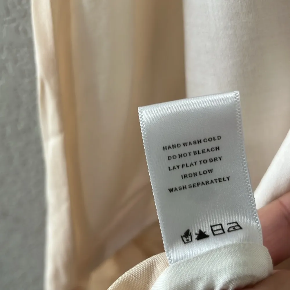 LPA (NWT) Light Pink Cross Back Tencil Linen Blend Mini Wrap Dress, Size M - Image 10