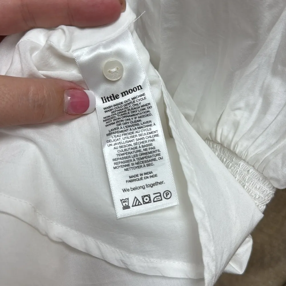 Aritzia Little Moon Coast Dress White Size M - Image 6