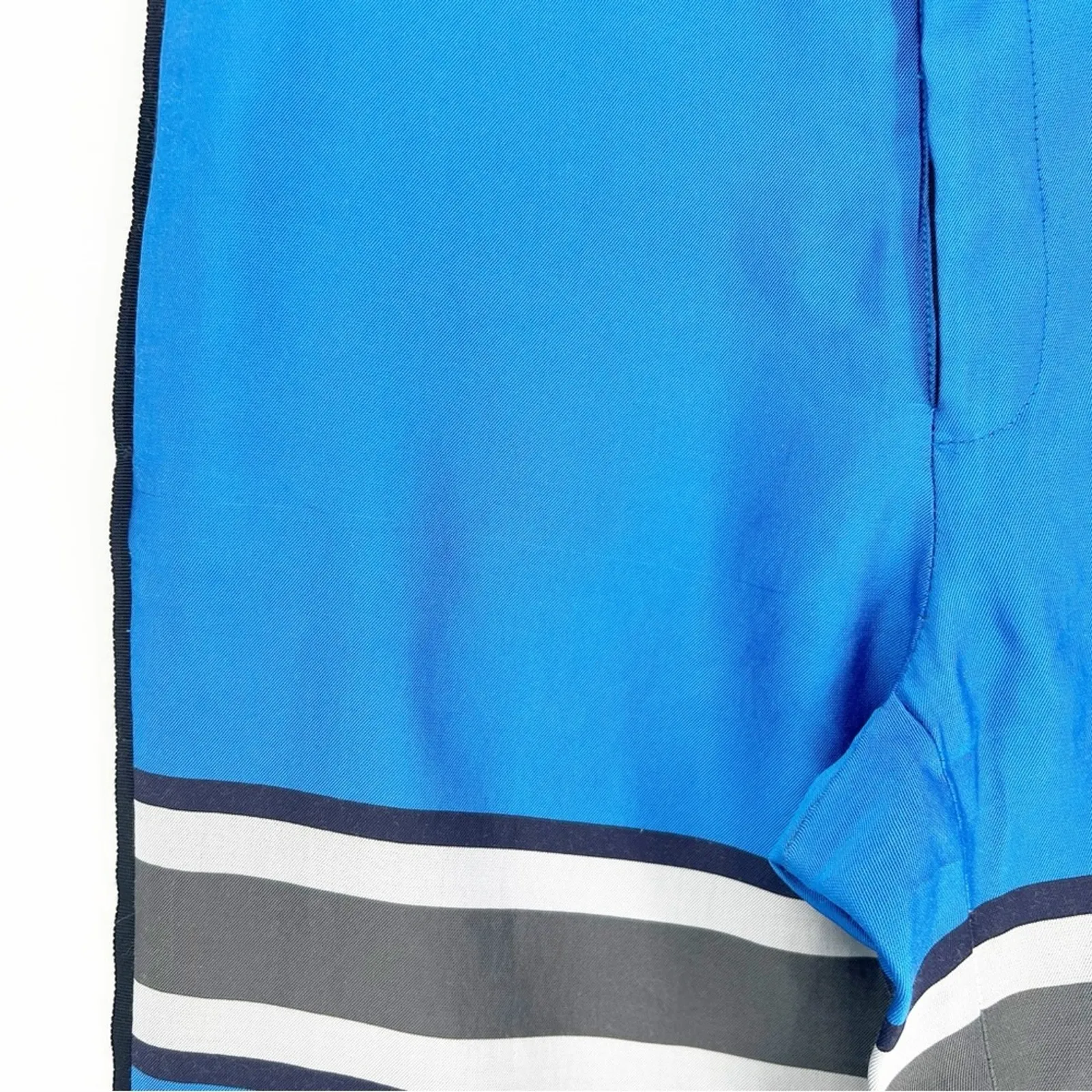 Sea‎ New York Silk Blend Stripe Detail Trousers 0 Blue - Image 4