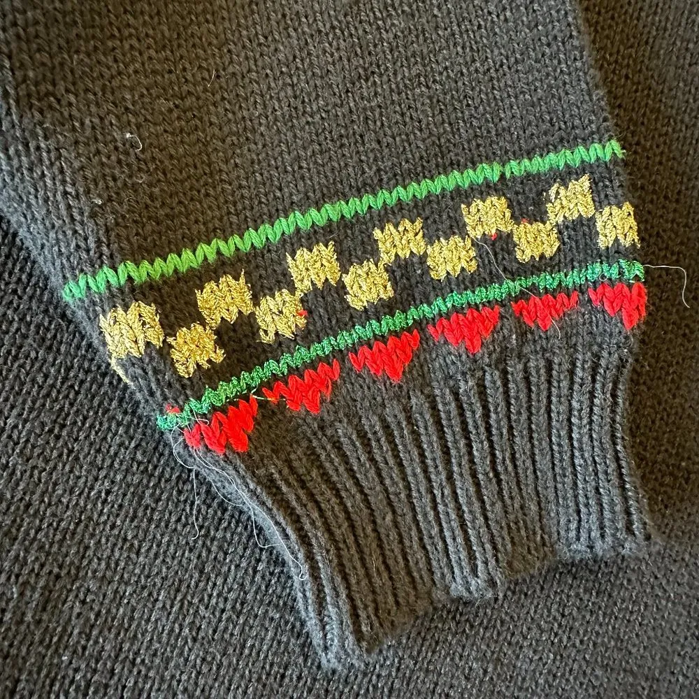 VTG Embellished Christmas Sweater - Image 4