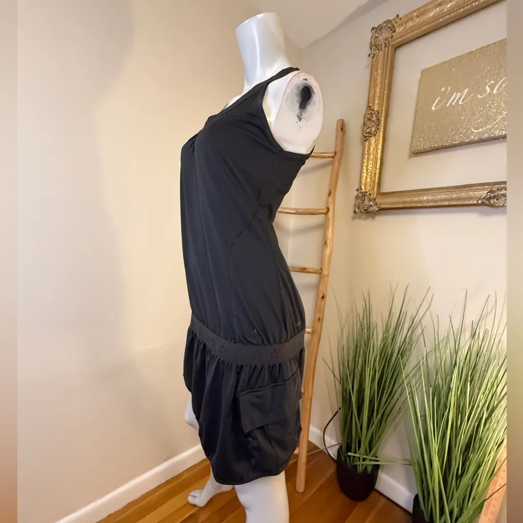 ADIDAS CLIMA365 Black Sleeveless V-Neck Sports Athletic Dress Stars Lg - Image 6