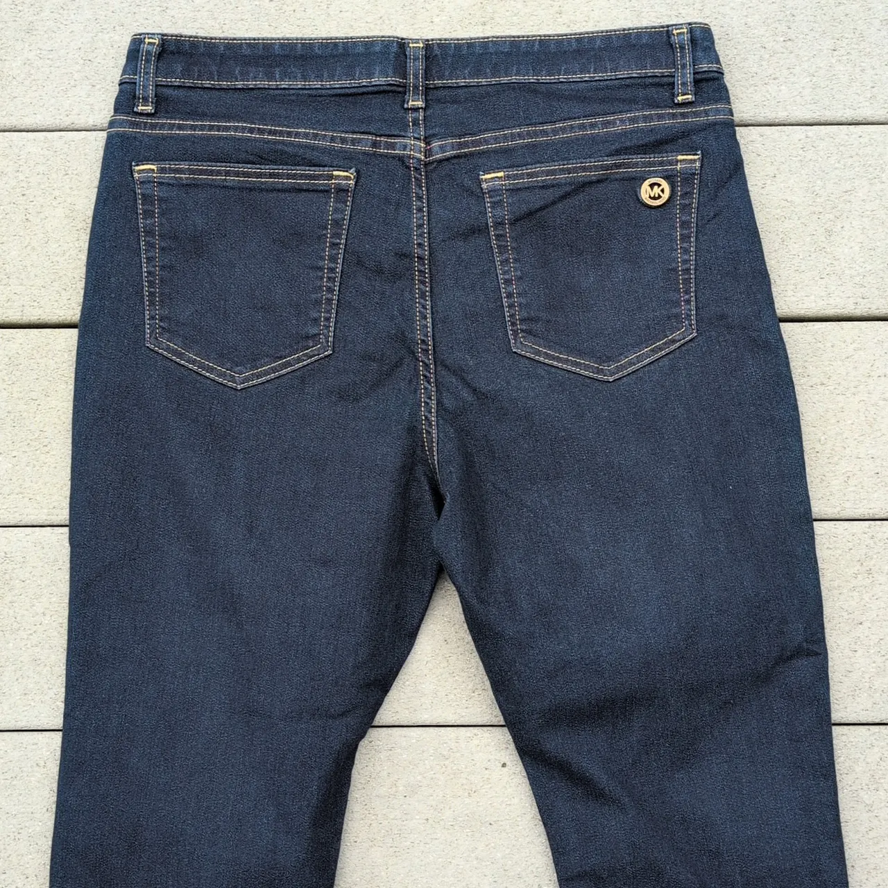 Michael Kors Izzy Cropped Skinny Jeans | MK Darkwash Cropped Jeans - Image 9