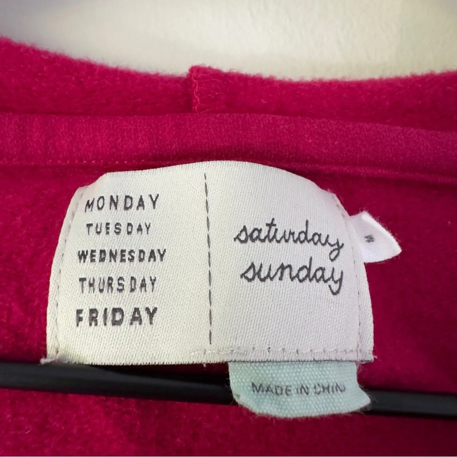 Anthropologie Saturday Sunday Embroidered Star Hoodie Cropped Drawstring Hood M - Image 8