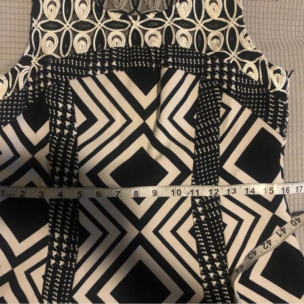 C.Luce beautiful black and white dress - Image 3