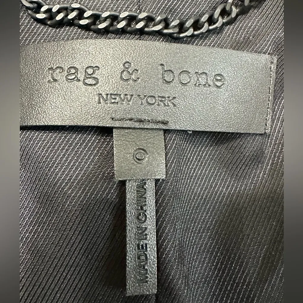 Rag & Bone Wool Tan Camel Hair Peacoat Coat  Size XS or 0 - Image 12