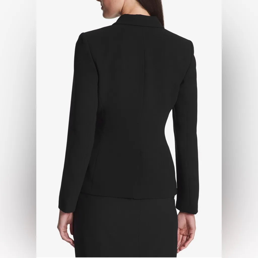 NWT DKNY Women’s Black Peplum Blazer Size 14 - Image 3
