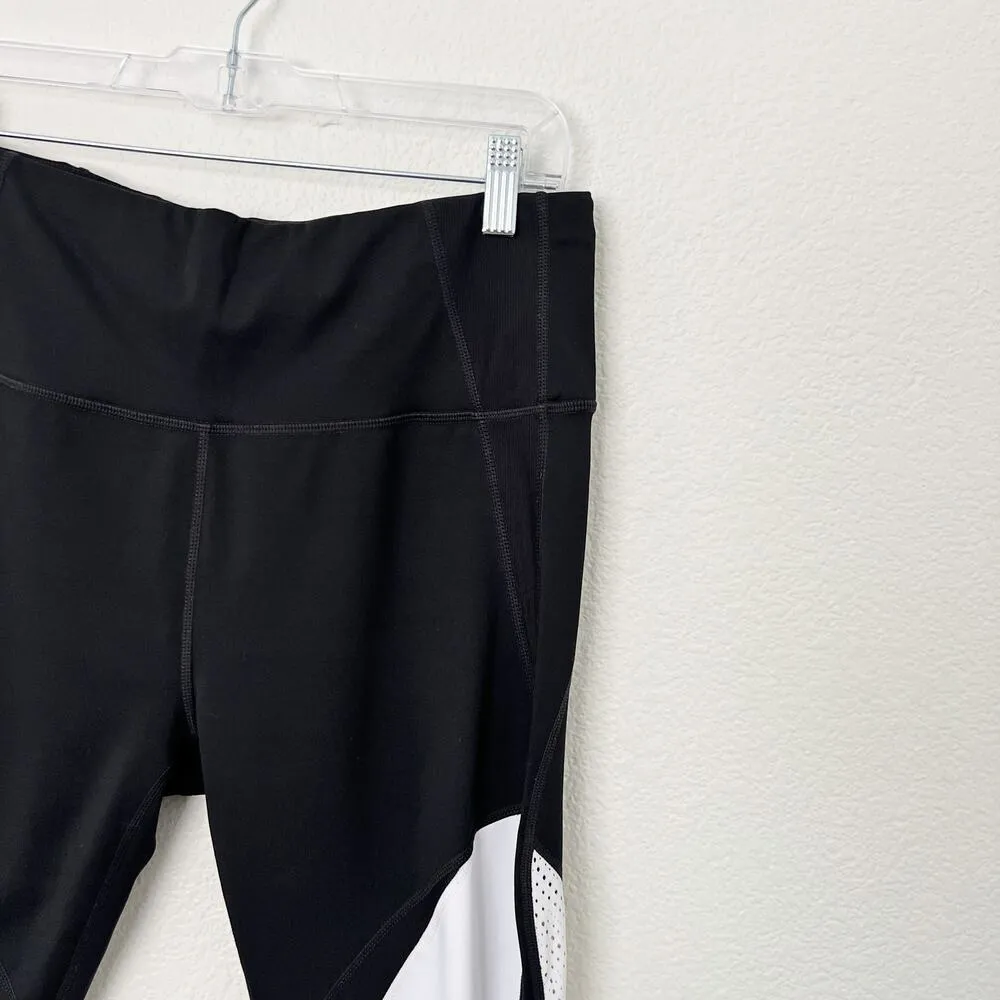 [Athleta] Black Colorblock High Rise Mesh Precision 7/8 Tight Legging Sz Large L - Image 7