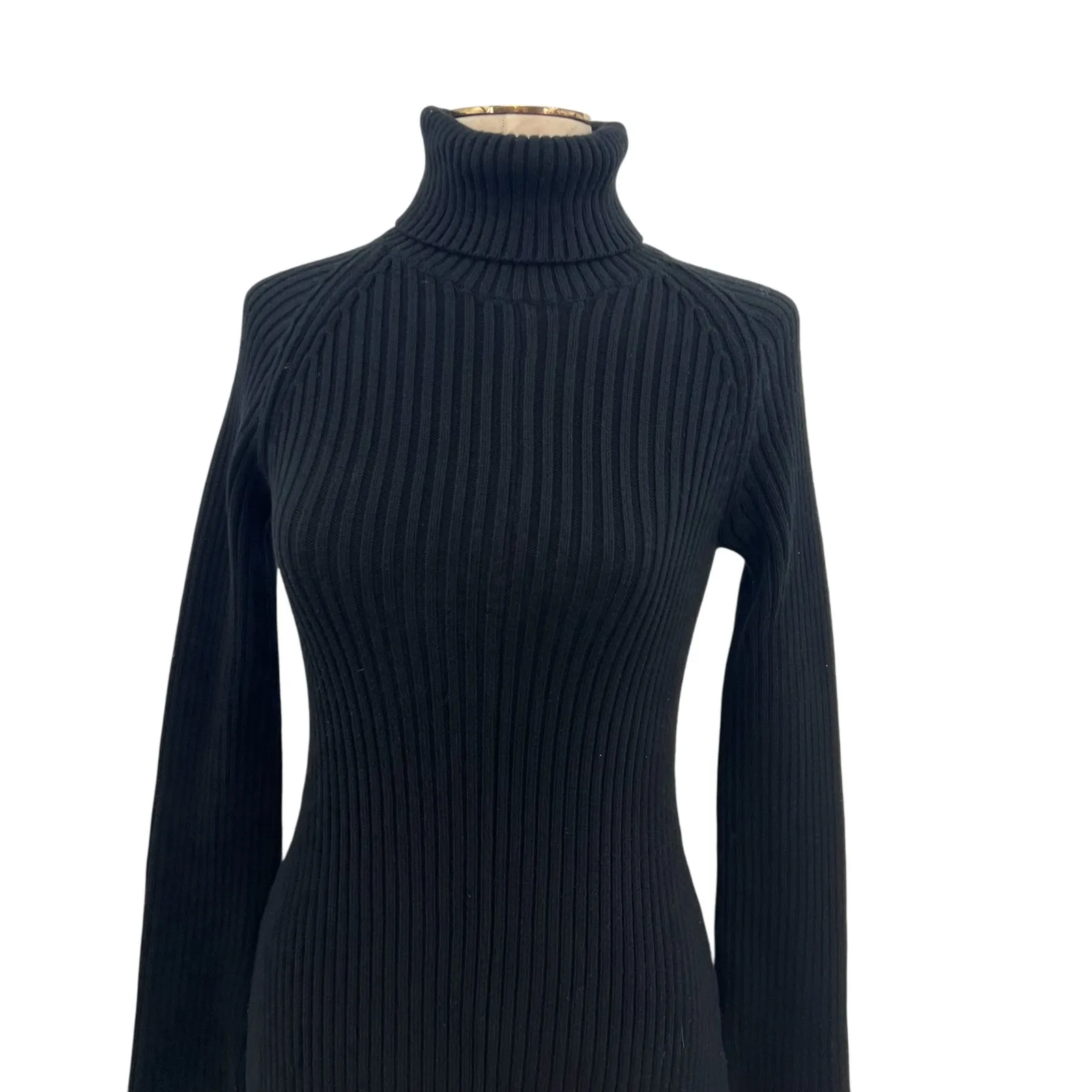 Aritzia Sunday Best Rhapsody Sweater Dress Turtleneck Ribbed Black Size Small - Image 5