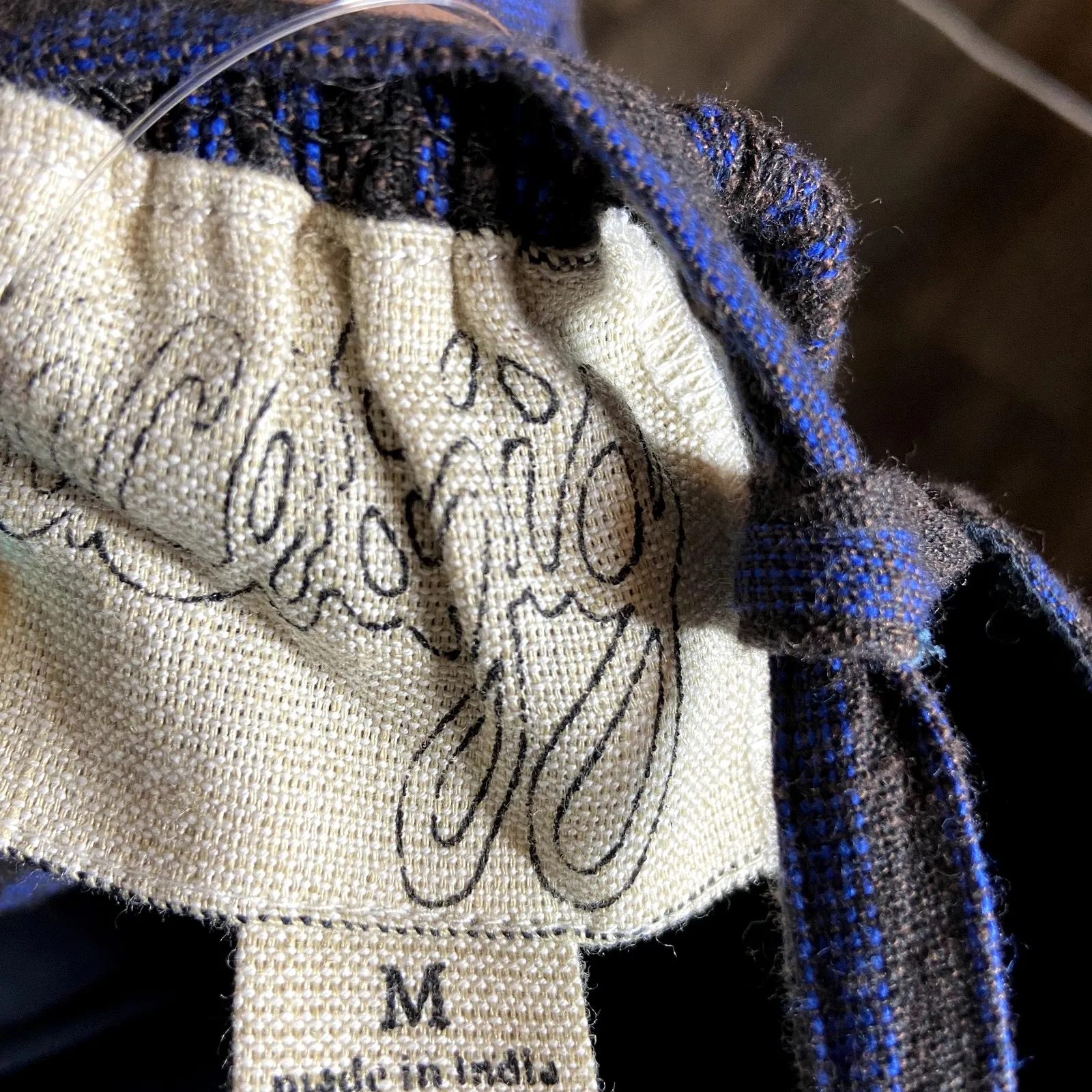 Ace & Jig Dusty Maxi Dress Black Blue Rare 100% Cotton Medium - Image 4