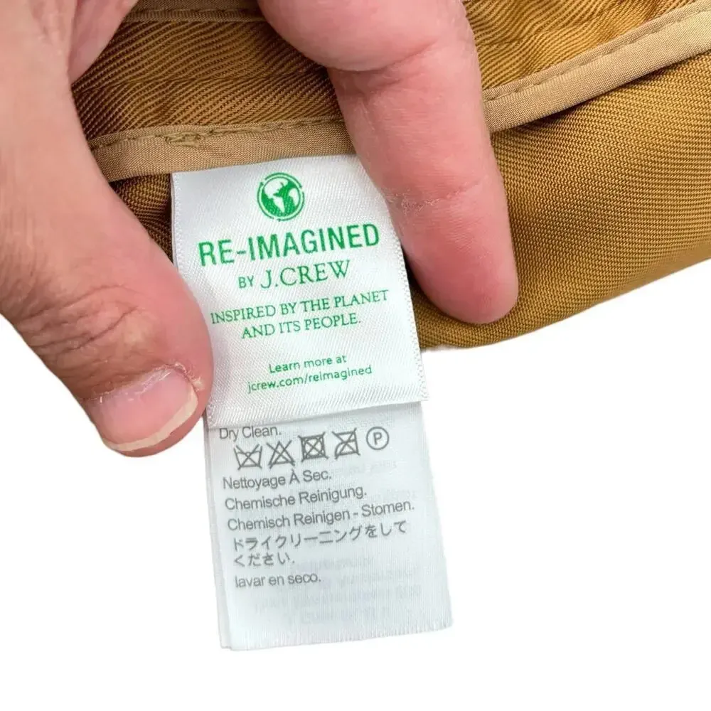 J. Crew Alfie Blazer Jacket in Gramercy Twill Camel‎ Lyocell SIze 10 - Image 14