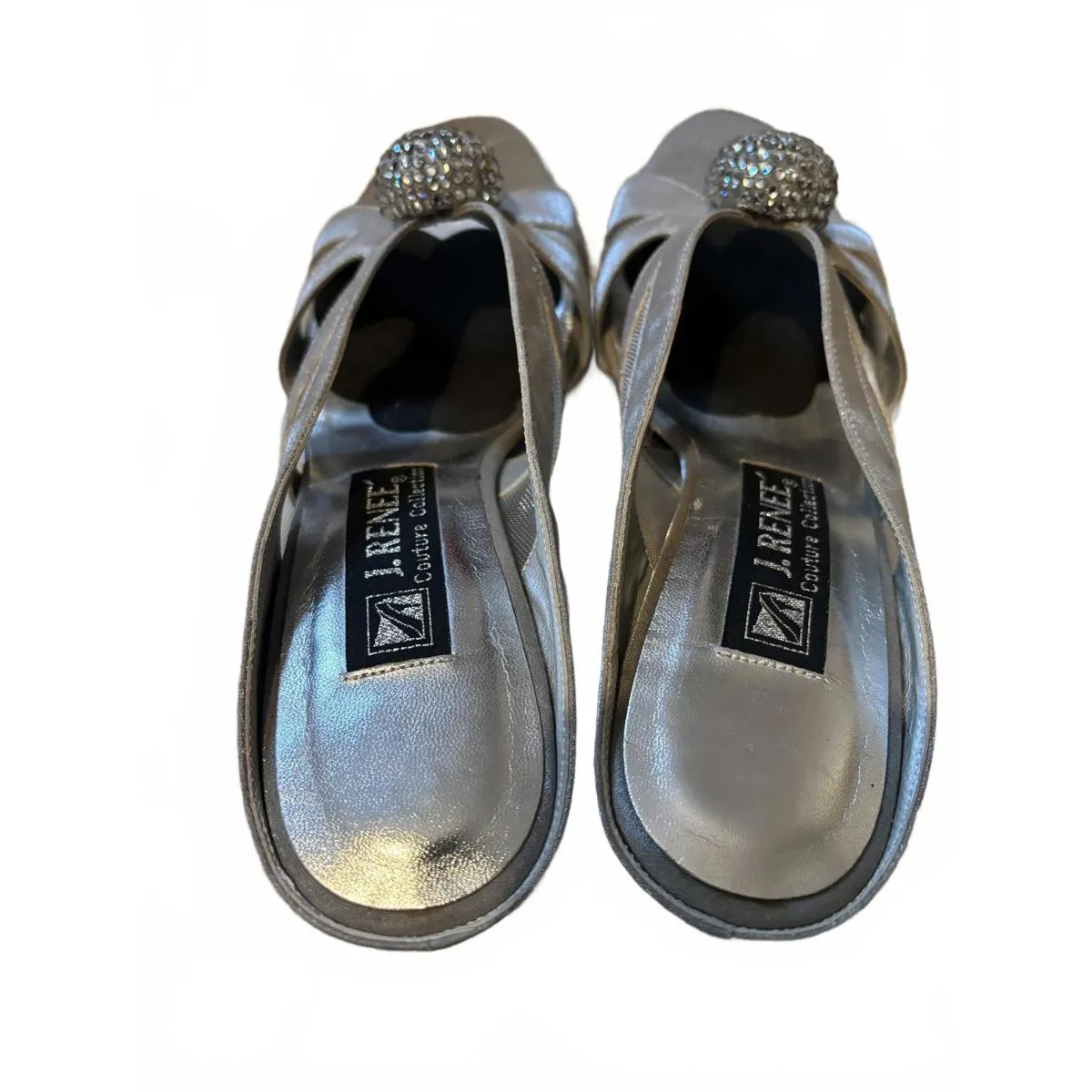 J. Reneé Couture Women's Silver Sandals Decorative Accent 7 - Image 6