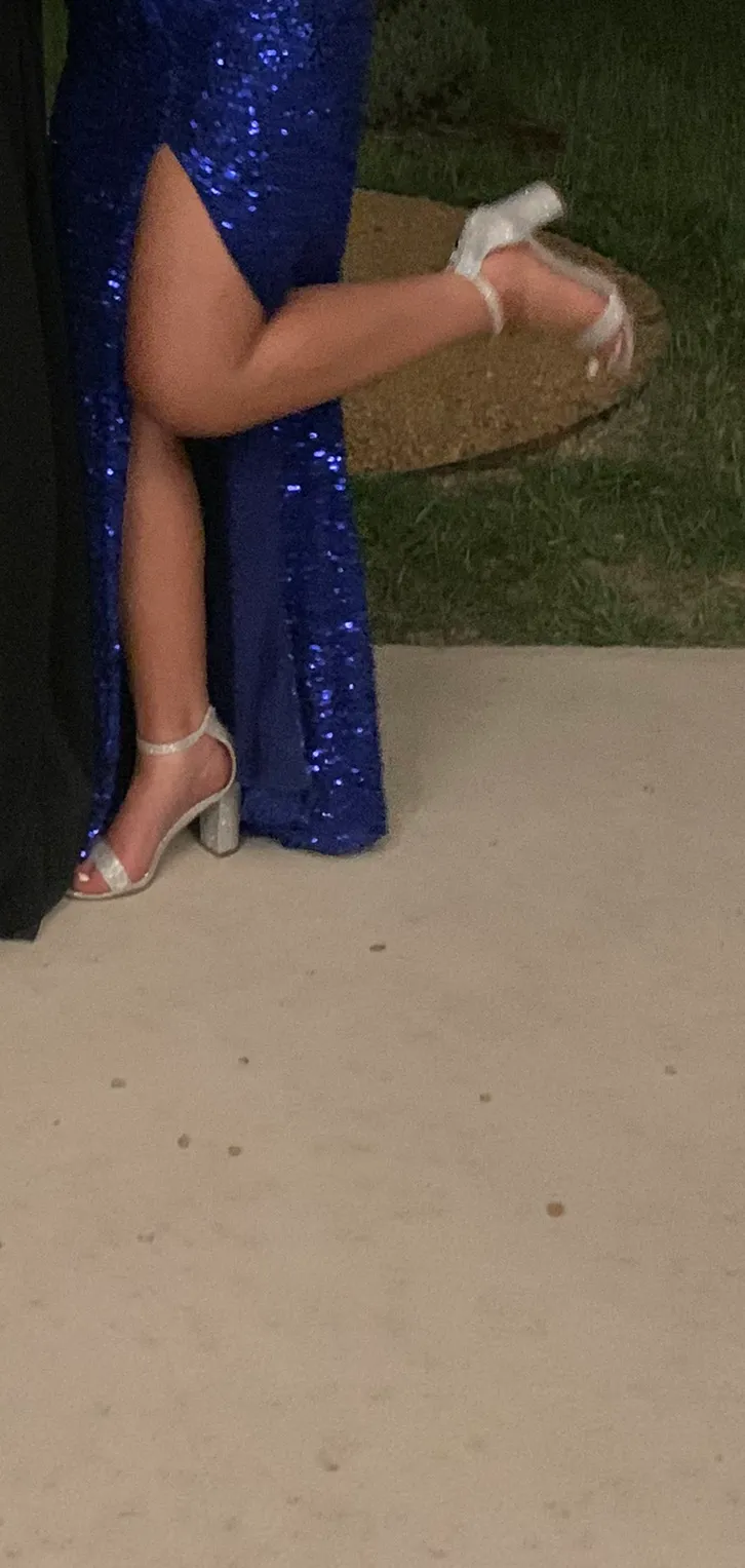 Bommibel Glitter Heels Silver Size 8 - Image 4