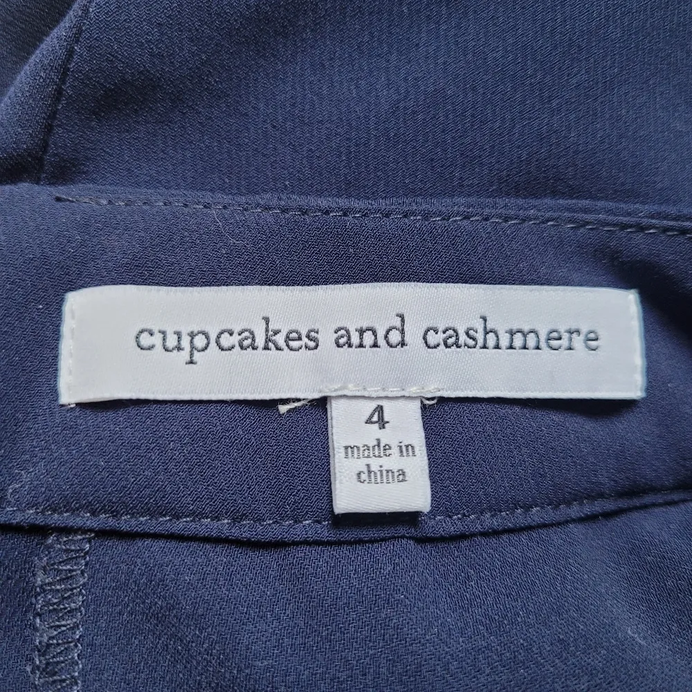 Cupcakes and Cashmere Navy Faux Wrap Skort - Image 5