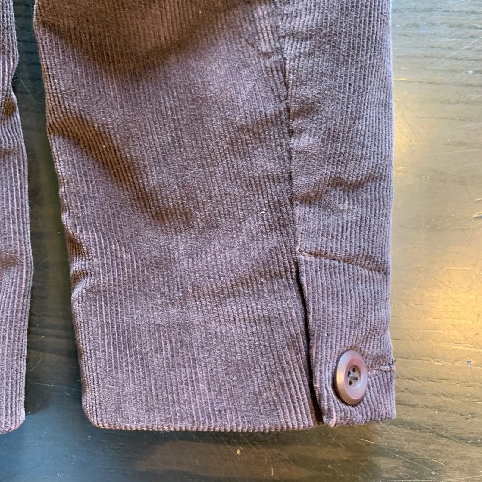 L.L.Bean Corduroy Blazer Jacket Women Petite 12 Brown Cotton Blend Dark Academia Size 12P - Image 11