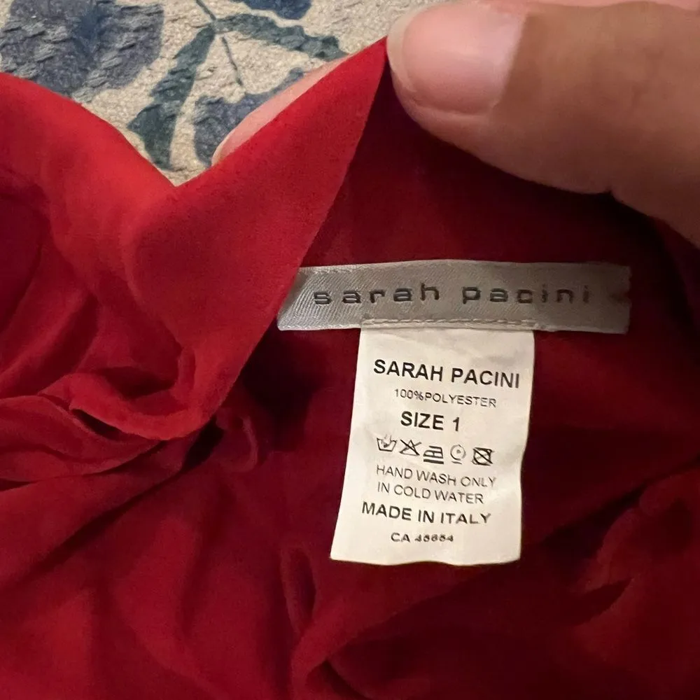 Sarah Pacini red blouse size 1 Red - Image 7