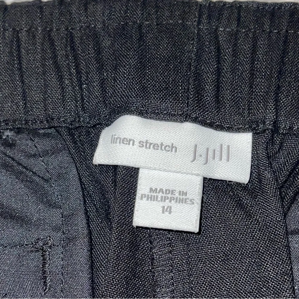 J. Jill Linen Pants Black Size 14 - Image 6