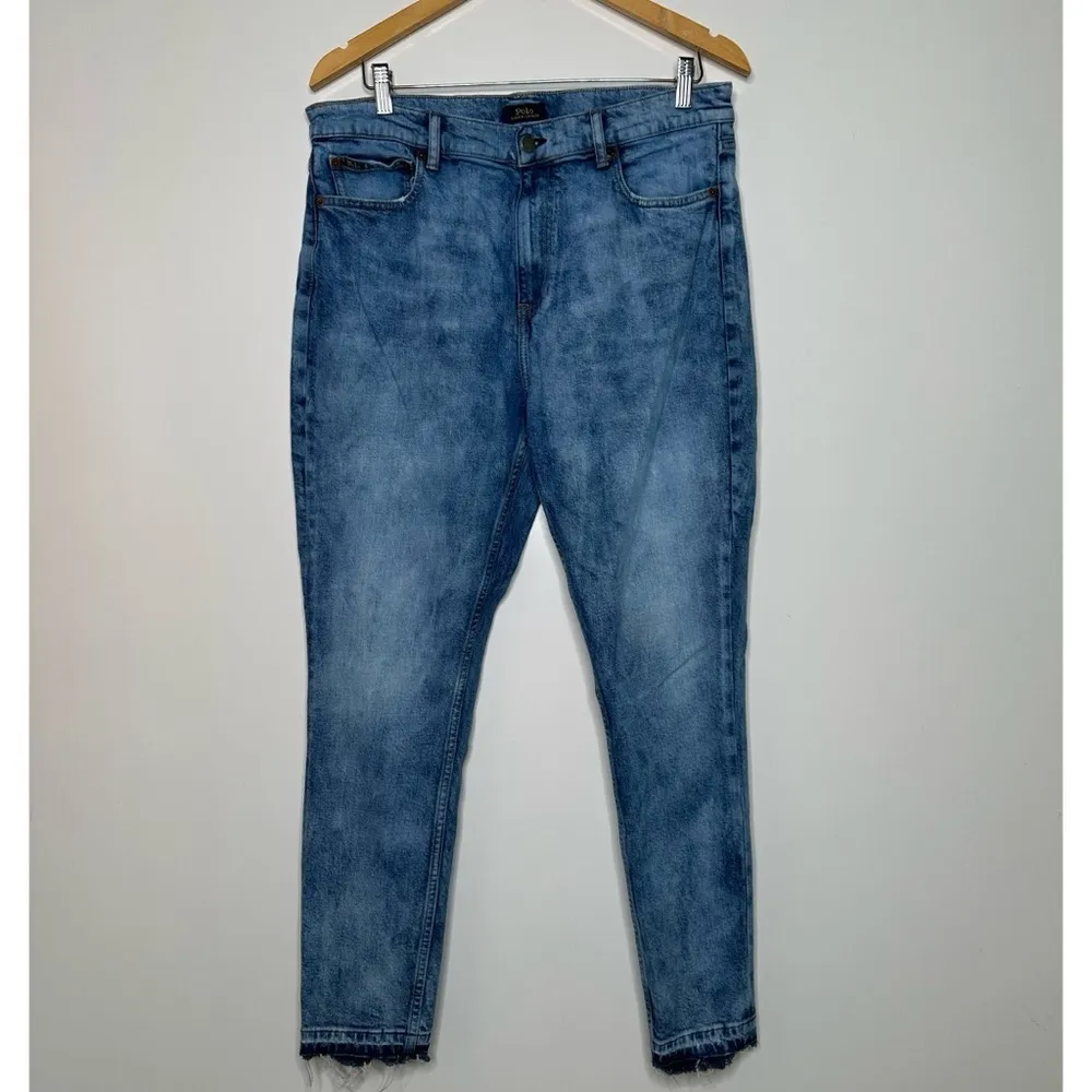 Polo Ralph Lauren Women’s Tompkins Skinny High-Rise Raw Hem Ankle Jeans 32 - Image 3