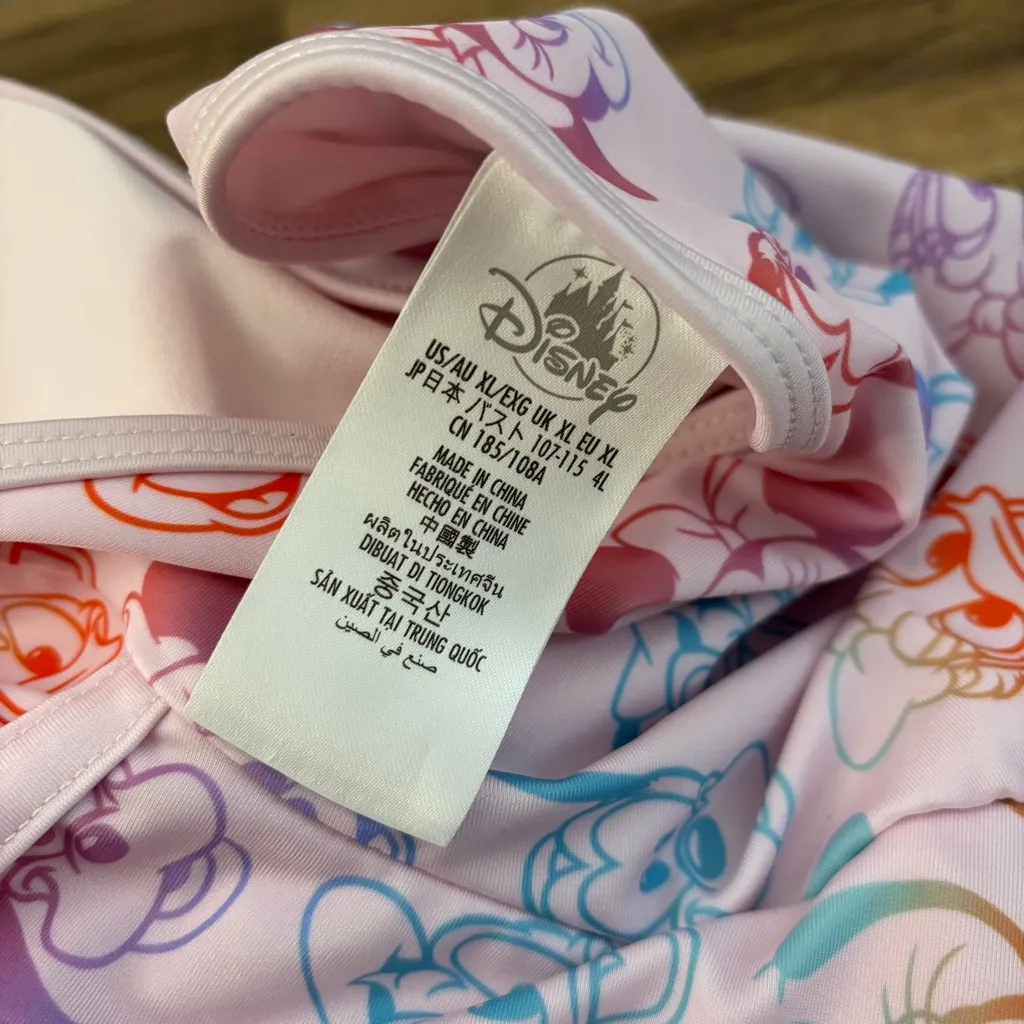 Disney Swimsuit Minnie Mickey Mouse Donald Goofy Tropical One Piece Tank - Image 3