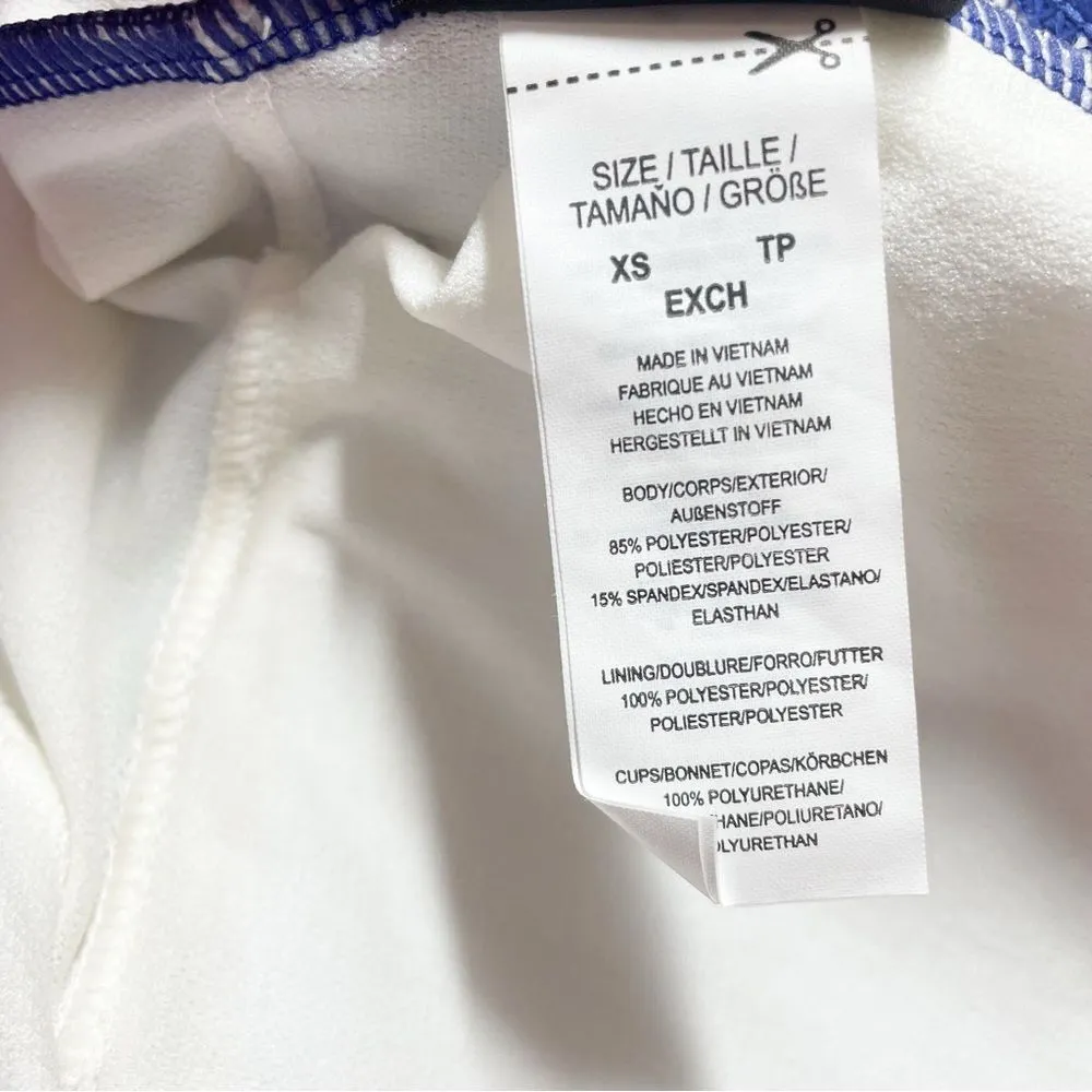 NWT Kate Spade Zigzag Floral Bow-Strap V-neck One-Piece Swimsuit Women’s Size XS - Image 14