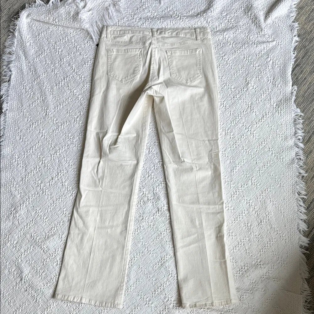 Nine West Cream Boot Cut Jeans - Image 9