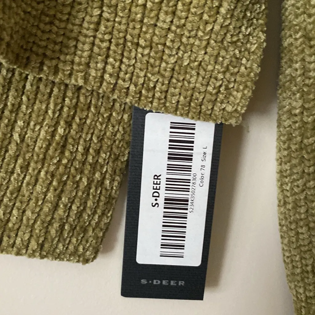 S·DEER Women's Turtleneck Long Sleeve Sweater Knit Pullover Cropped Casual Loose - Image 2