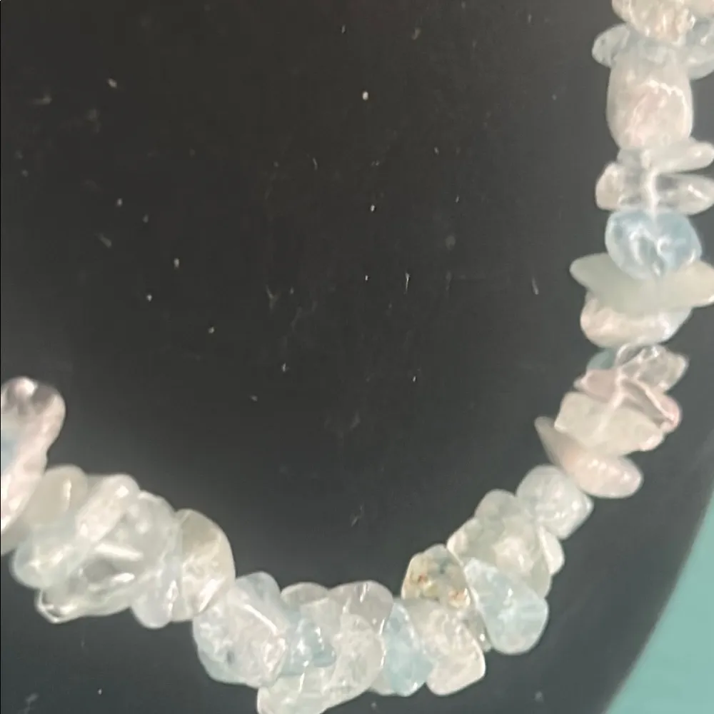 Vintage Artisan Aquamarine Sea Blue Chip - Image 4