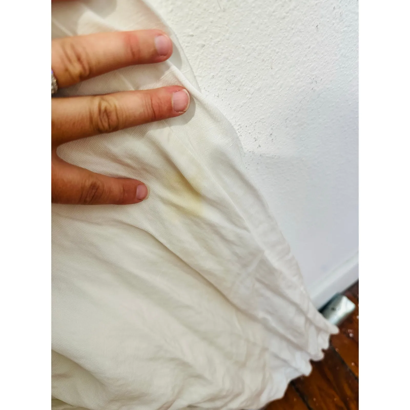 REISS Women's White Collared Front Button Belted Wide Leg Jumpsuit Size US 2 - Image 10