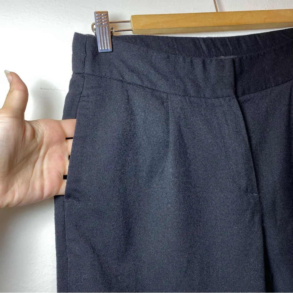 Massimo Dutti | High-Rise Straight Leg Business Casual Trouser Pants Black Sz 4 - Image 5