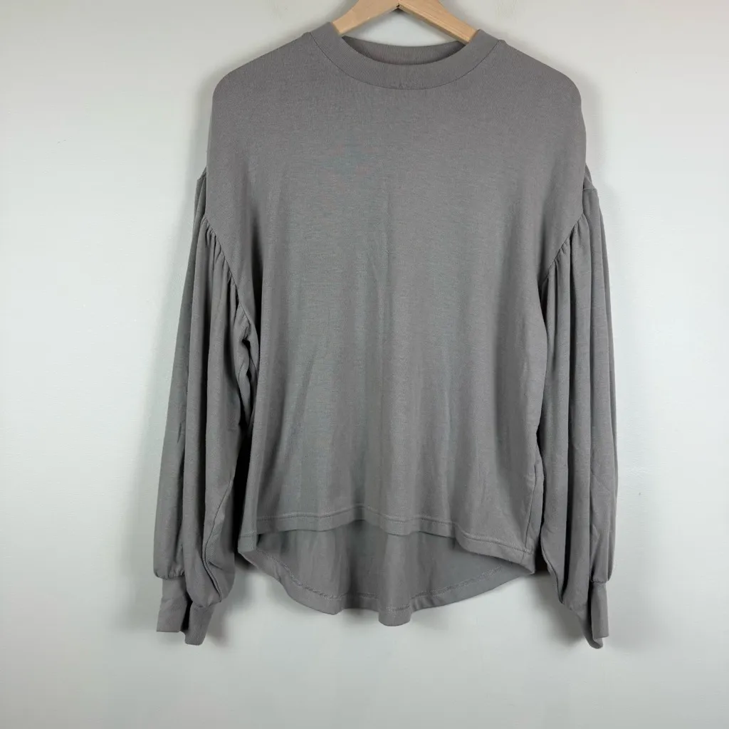Varley Revolve Brannon Pullover Top M Gray Sweatshirt Soft Athleisure Casual‎ - Image 3