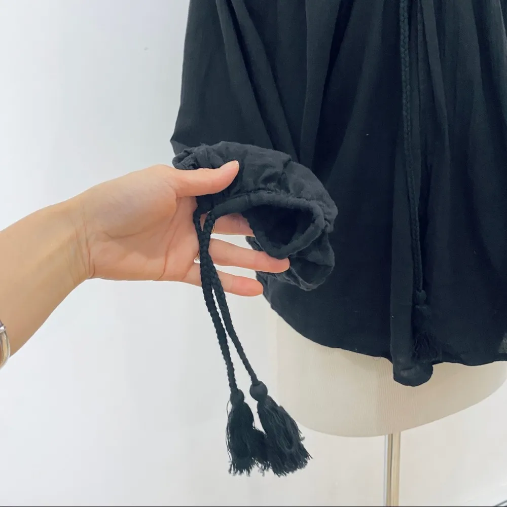 Apiece Apart black peasant top NEW - Image 3