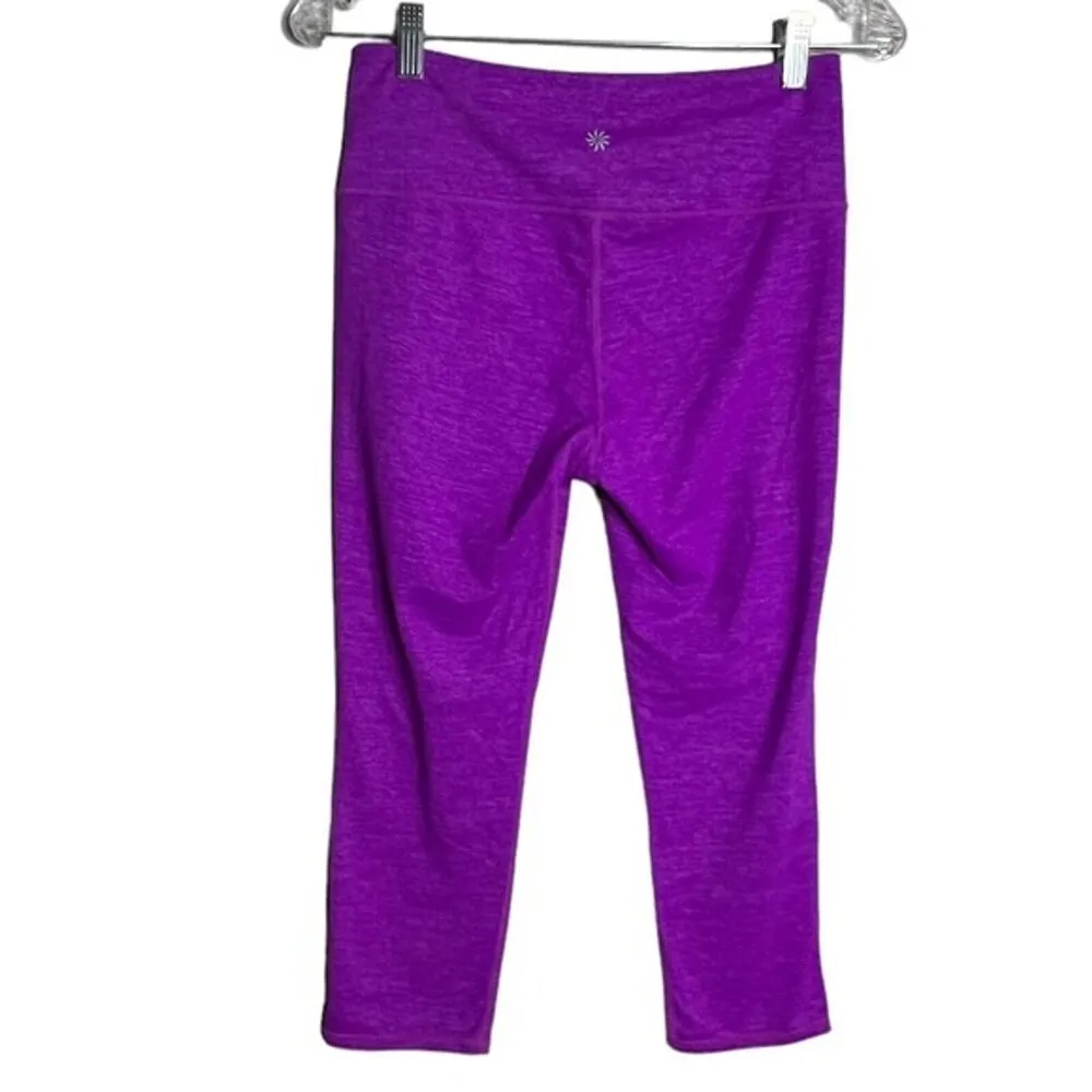 Athleta Pants Womens Small Purple Chaturanga Quest Capri Legging Crop Athleisure - Image 2