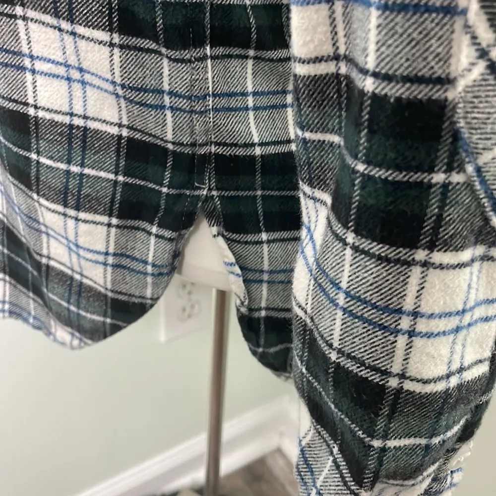 Pendleton Women's Elbow-Patch Flannel Shirt White Size XXS - Image 9