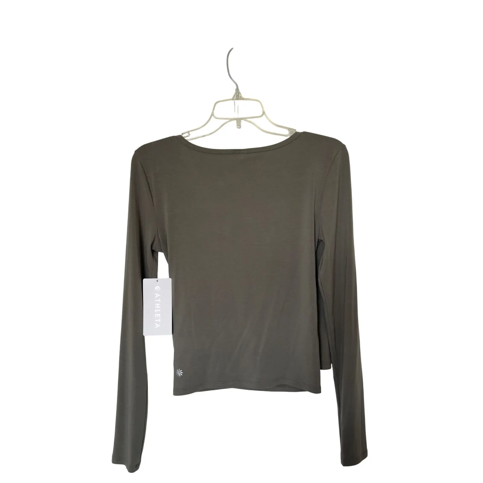 Athleta Small Sage Green With Ease‎ Workout Wrap Top NWT - Image 4