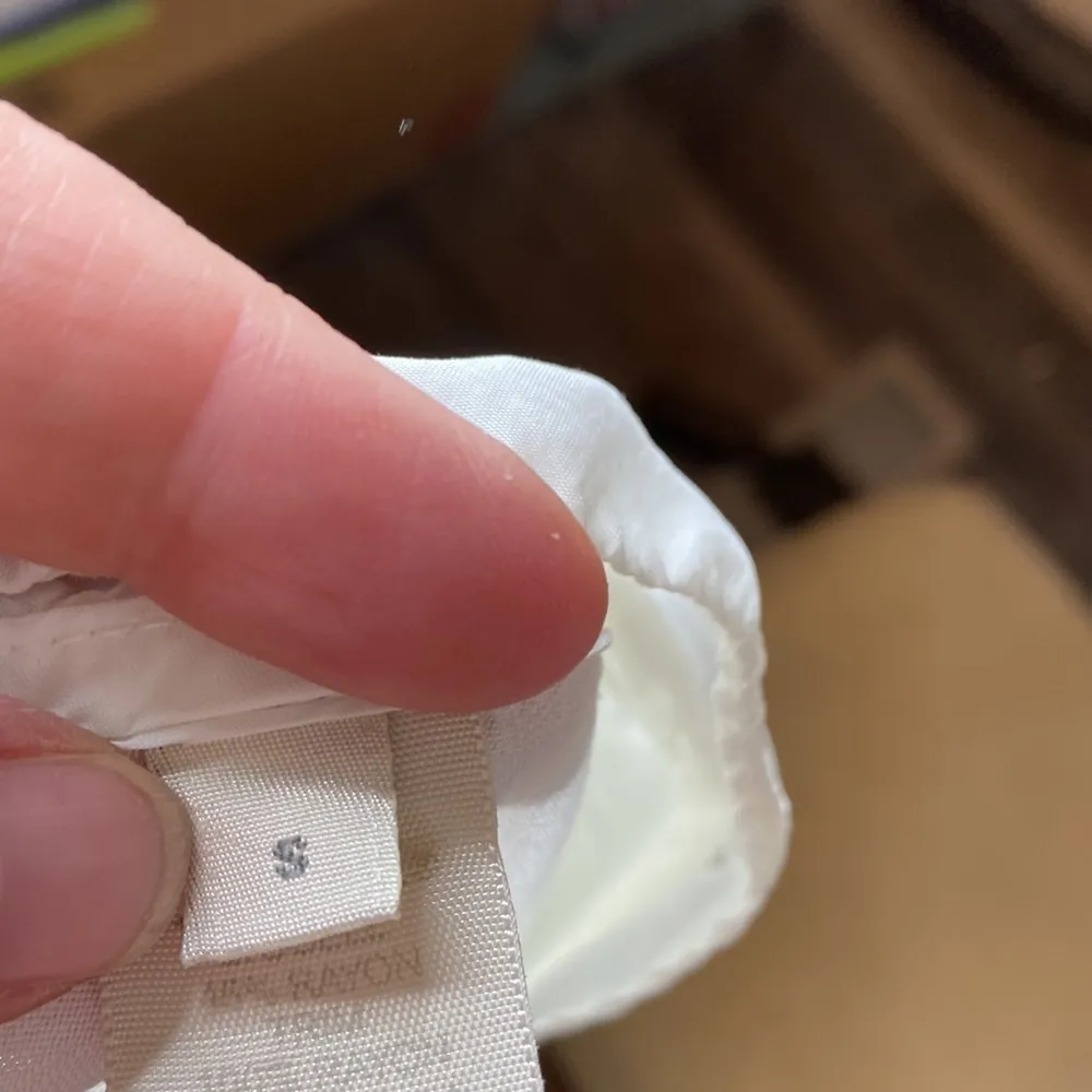 J. Jill Cream Button Up Blouse w/ Shell Buttons Size S - Image 11