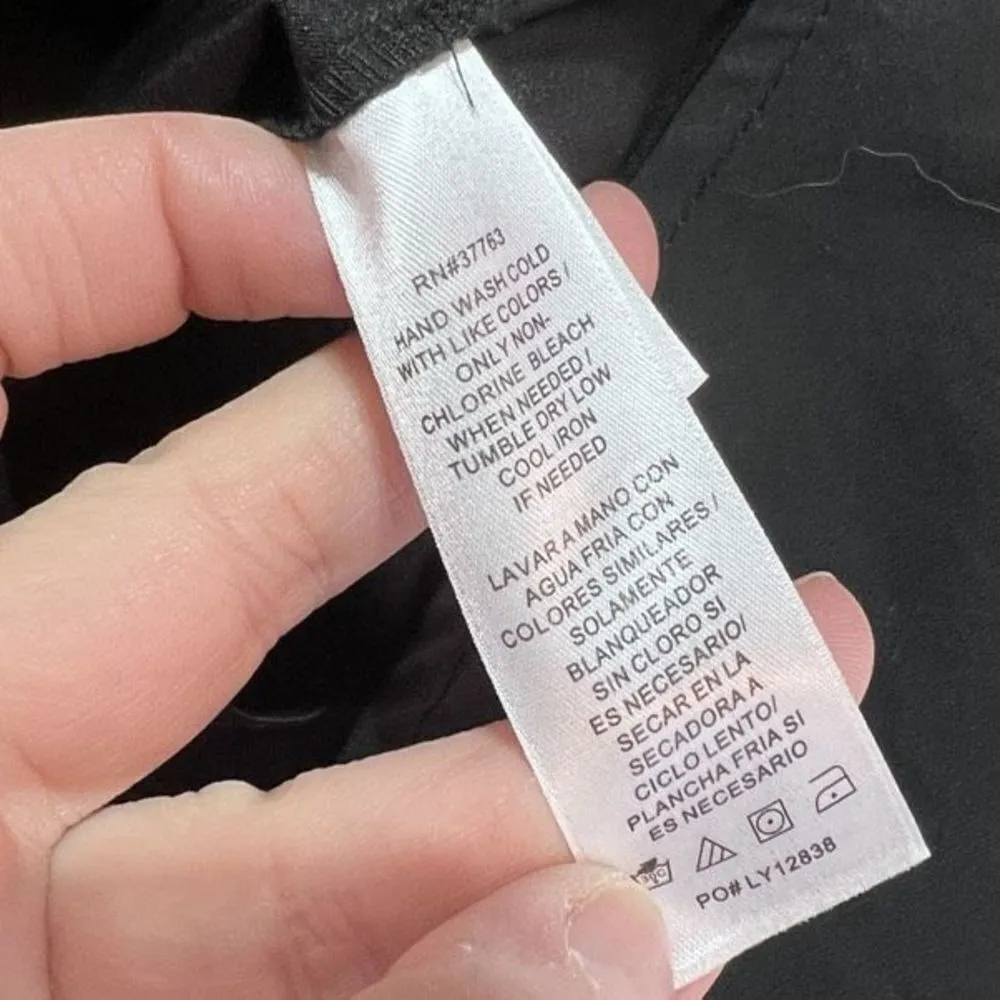 Laundry Women's Midi Shirt Dress Tie Waist Snap Button Pockets‎ Black Size 0 - Image 10