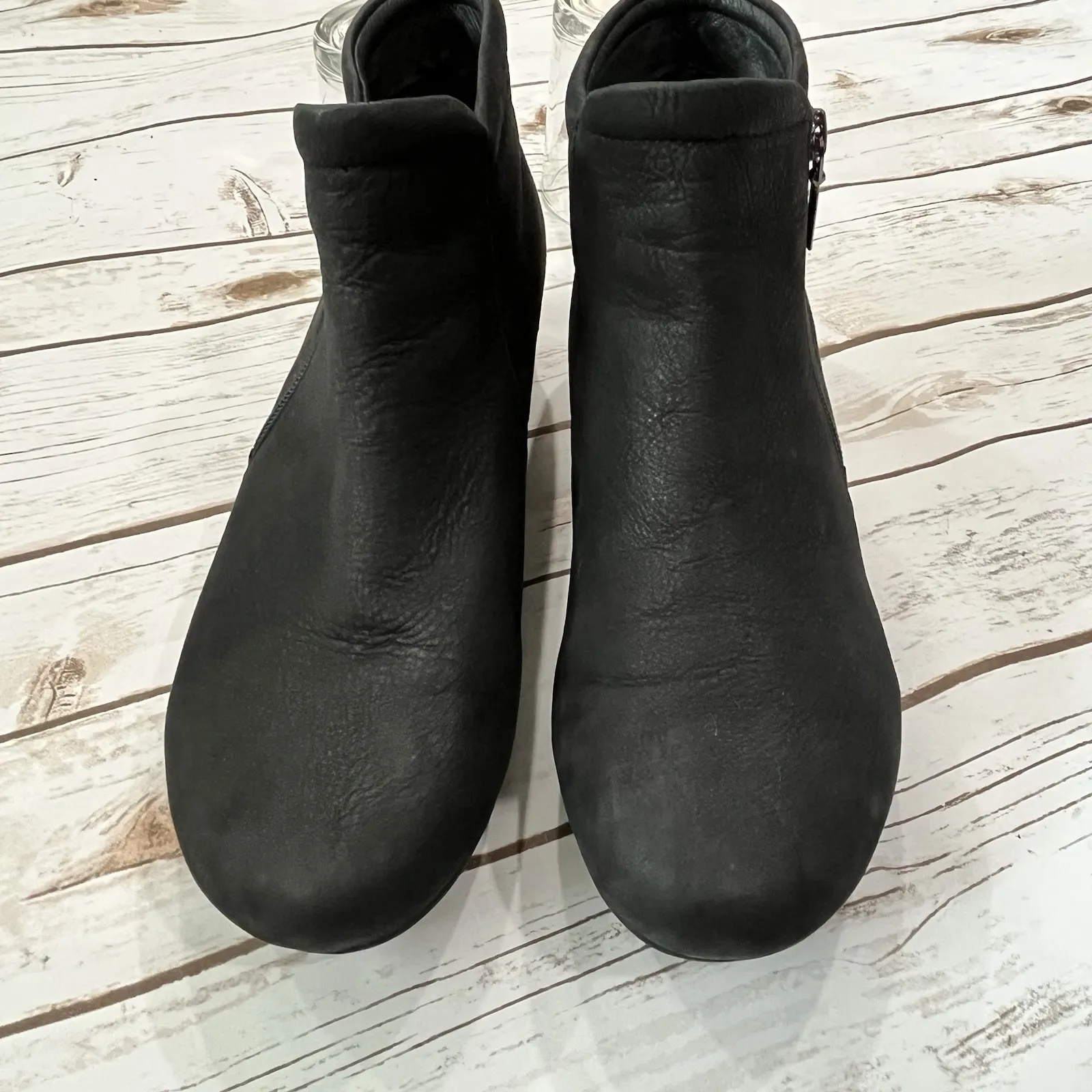 Dansko Leather Ankle Bootie Boot Shoe Women EU 42 US 11.5 12 Chelsea Lee Nubuck - Image 8