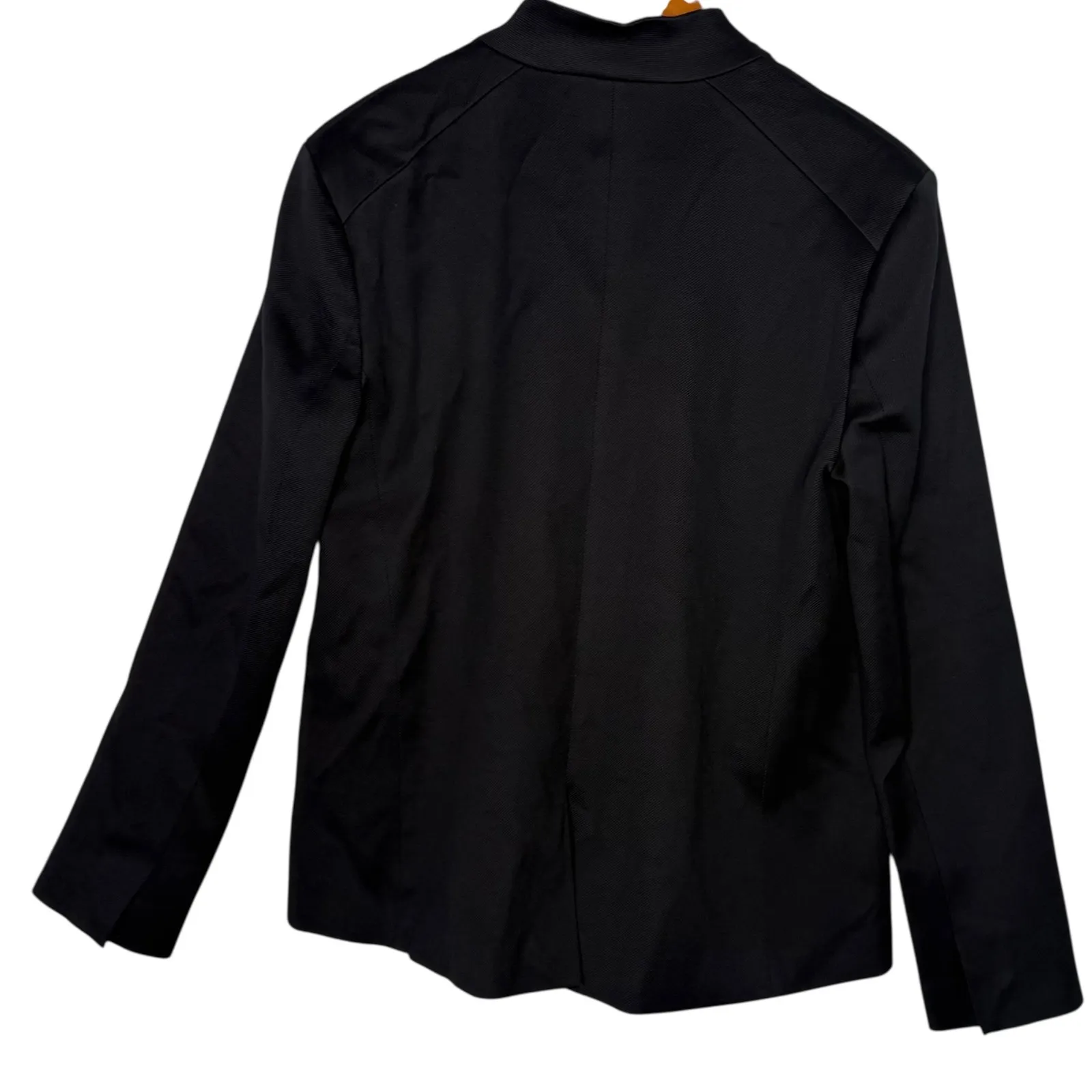 Jenni Kayne Boy Blazer‎ Women XL Black Suit Jacket One Button Minimalist - Image 5