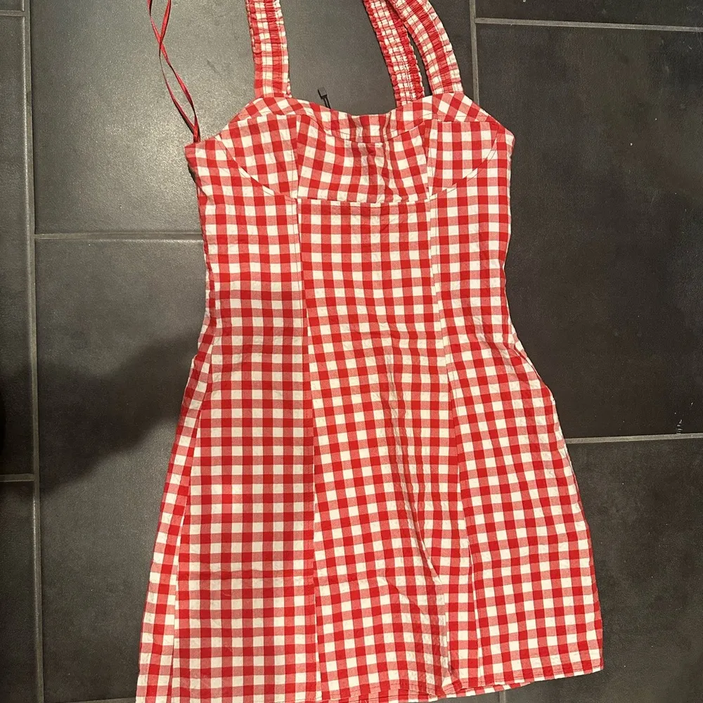 Corset Gingham red dress - Image 5