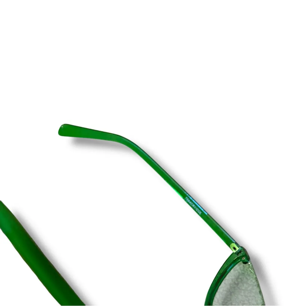 Green Cat Eye Sunglasses Women’s UV400 Protection Retro Frame Festival Style - Image 4