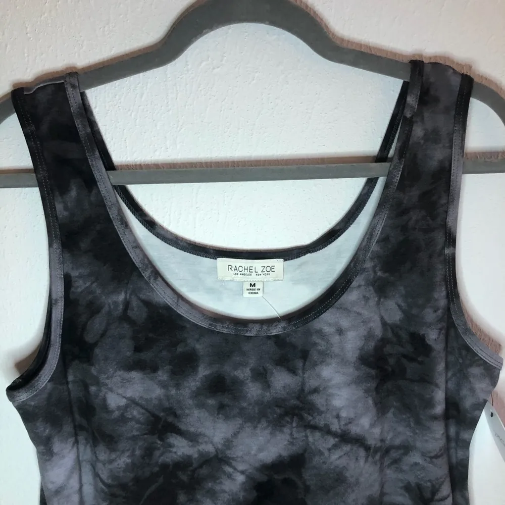 Rachel Zoe Set Tie Dye Tank Top & Bike Shorts Set Sz M NWT Workout or Lounge - Image 9