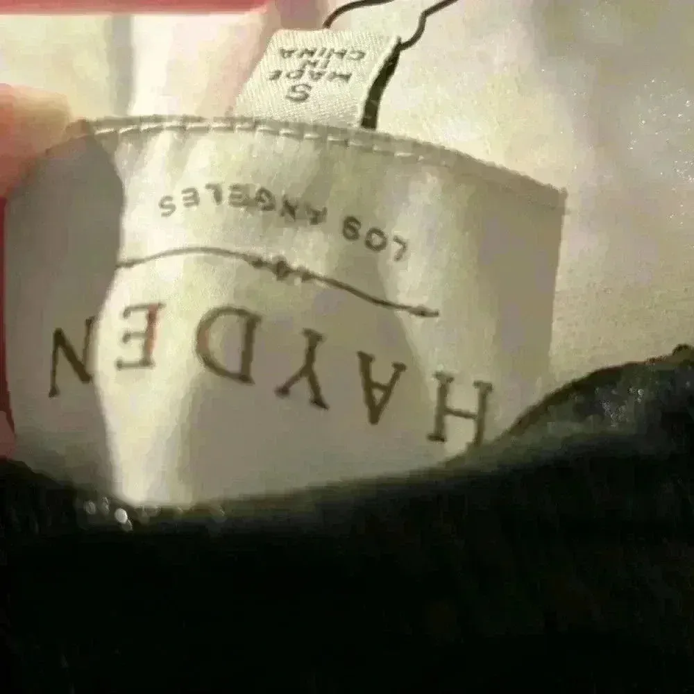 Hayden Black Cold Shoulder Sparkly Dress Gold Pleated Accents - Image 7