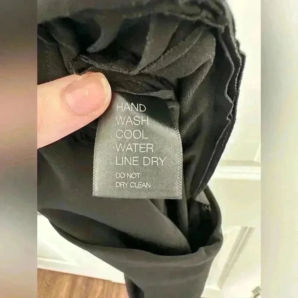 Norma Kamali High Rise Wide Leg Stretchy Pant Black RN 47494 - Size S/32 - Image 5