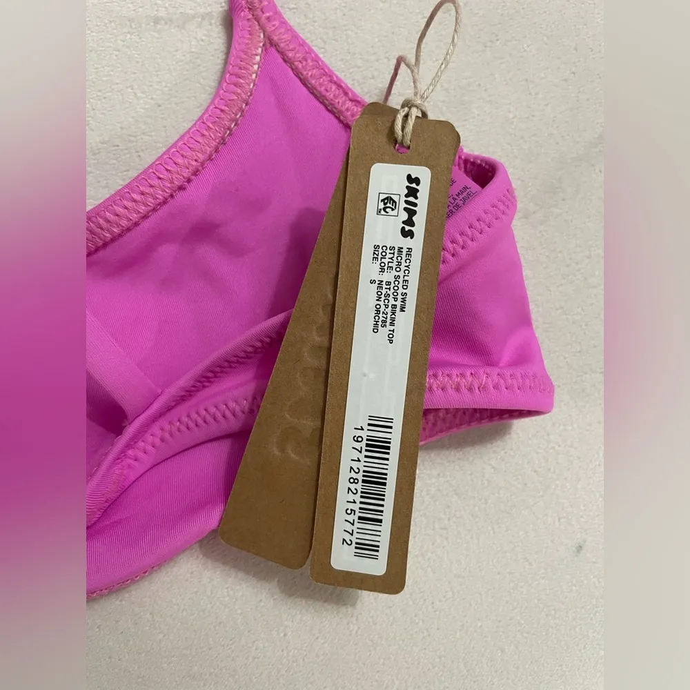 Skims SET NWT Neon Orchid Pink Bikini Swim Set 2-pc set top & Bottom Size S - Image 9